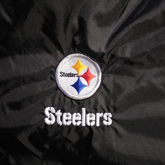 NFL Black and Gold Steelers Bomber Jacket - Picture 5 of 8